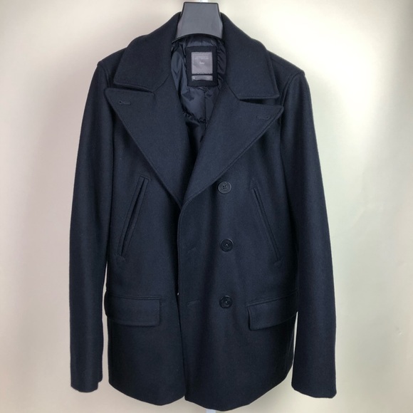 GAP | Jackets & Coats | Gap Wool Peacoat True Navy Blue Mens Medium M | Poshmark